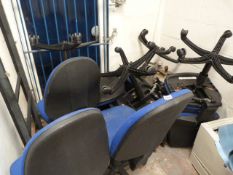 8 Typist Swivel Chairs, Assorted Flat Screen Monitors, Laser Printers etc (Sold with Lot 265)