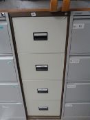 Coffee and Cream 4 Draw Foolscap Filing Cabinet