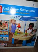 Step 2 Sail Away Adventure Sand and Water Table with Umbrella