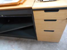 Office Desk and 2 Stand Alone Draw Pedestals