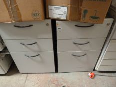 2 Grey Stand Alone 3 Draw Pedestals