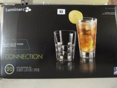 Set of 20 Luminarc Drinking Glasses