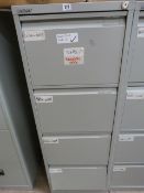 4 Draw Foolscap Filing Cabinet Grey