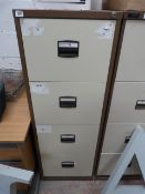 Coffee and Cream 4 Draw Foolscap Filing Cabinet