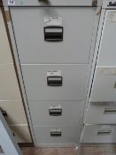 4 Draw Foolscap Filing Cabinet Grey
