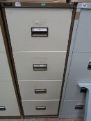 Coffee and Cream 4 Draw Foolscap Filing Cabinet