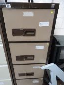 Coffee and Cream 4 Draw Foolscap Filing Cabinet