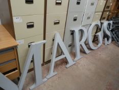 7 Aluminium Letters Spelling INGRAMS