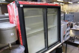 Under Counter Double Door Bottle Fridge Branded Coca-Cola