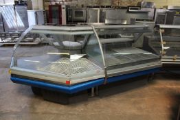 Arneg Serve Over Refrigerated Deli/Butcher Style Counter with Granite Bag & Curved Glass Front Model