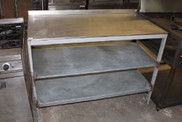 Stainless Steel Preparation Table with 2 Under Shelves 50