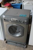 Hotpoint WD420 Automatic Washing Machine in Silver Finish