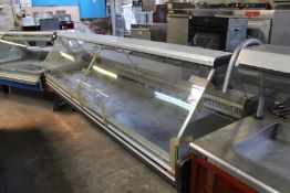 Crios Banc Deli/Butcher Style Serve Over Refrigerated Counter with Curved Glass Front 9ft 6