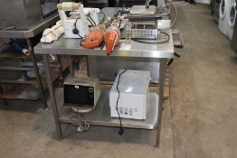 Stainless Steel Preparation Table with Under Shelf 39
