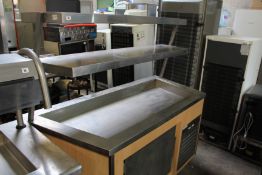 Refrigerated Serve Through Display Unit with Under Counter Storage & Illuminated Shelves 64