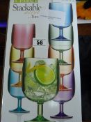 *STACKING TUMBLERS 8 PIECE