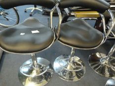 *BLK GASLIFT BARSTOOL  2PK