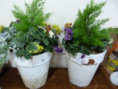 *ARTIFICIAL FLOOR PLANTER  X 2