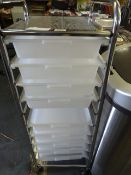 *10 DRAWER ROLLING CART