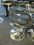 *BLK GASLIFT BARSTOOL  2PK