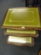 Mahogany Nest of 3 Tables