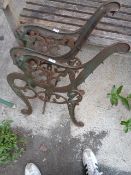 Pair of Cast Iron Bench Ends