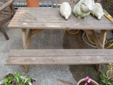 Wooden Picnic Bench