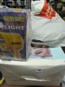 Rechargeable Spot Lamp - Pedestal Fan & Foot Spa