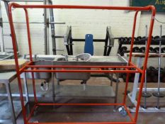 Tubular Steel Mobile Rack
