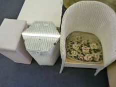 Wicker Style Chair - Linen Bin etc