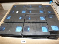 Box Containing VHS Video Cassettes