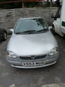 Vauxhall Corsa 1.2 Registration X533 MGB - No Mot Currently Sorn