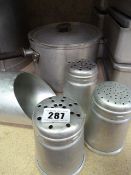 Aluminium Sauce Pan - Scoop & 3 Flour Dredgers