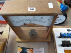 Cased White & Co Electric Metre