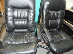 2 Executive High Back Swivel Chairs