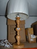 Wood Table Lamp with Shade