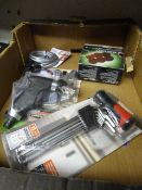 Box Containing Various Tools - Cycle Locks etc