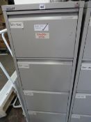 Bisley 4 Drawer Foolscap Filing Cabinet - Grey