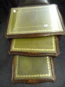 Mahogany Nest of 3 Tables