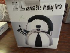 2 Litre Stainless Steel Whistling Kettle
