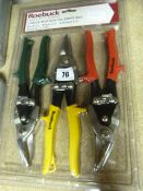 3 Piece Set of Roebuck Aviation Tin Snips