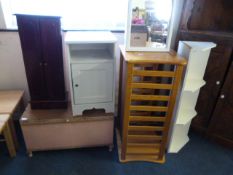 Pine Child's Cot - Ottoman - Bedside Cabinet etc