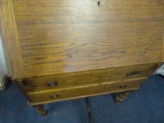 Oak Deco Fall Front Bureau