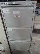 Bisley 4 Drawer Foolscap  Filing Cabinet - Grey