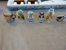 6 Royal Doulton & Other Miniature Toby Jugs