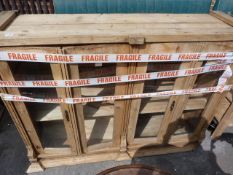 Pine Glazed Display Cabinet