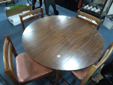 Circular Dining Table & 4 Chairs