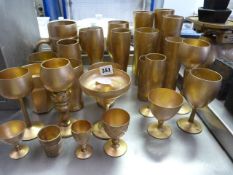 Assorted Gold Painted Glasses