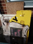 Various Old Signage - Mirrors etc