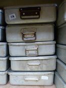 5 Aluminium Grundy Roasting Tins with Lids